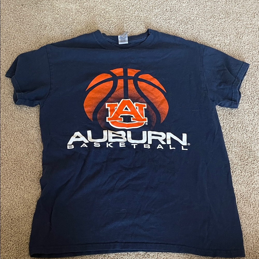 Navy Blue Auburn Basketball Tee